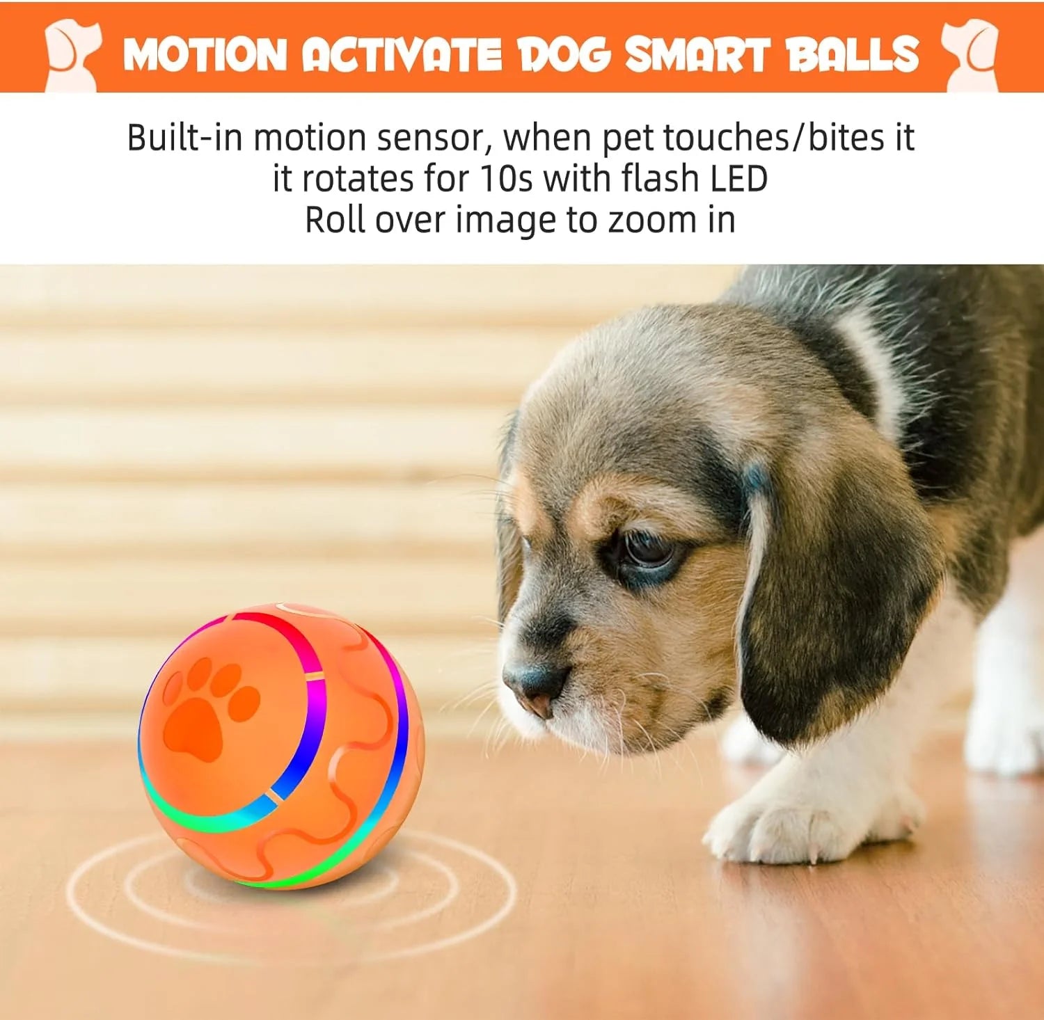 Zoomie Sphere™️ Automatic Rolling Dog Ball 